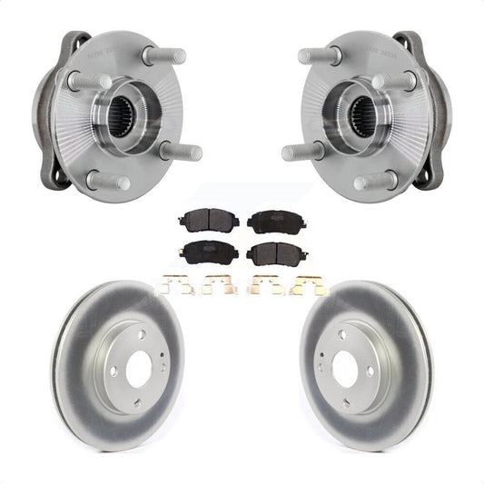 Hub Bearing Assembly Coated Brake Rotor Pads Front Kit For Toyota Yaris iA Scion