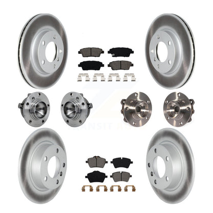 Hub Bearing Coated Brake Rotor Pad Front Rear Kit (10Pc) For Mini Cooper Paceman