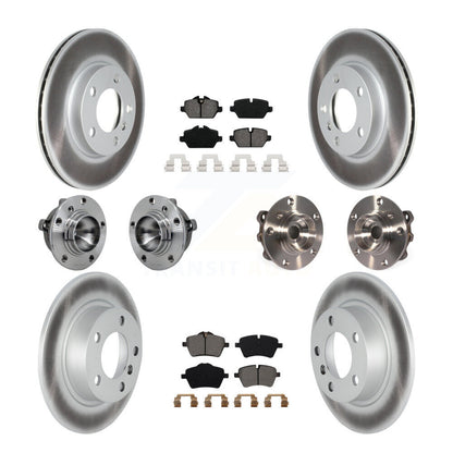 Hub Bearing Coated Brake Rotor Pad Front Rear Kit (10Pc) For Mini Cooper Paceman
