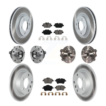 Hub Bearing Coated Brake Rotor Pad Front Rear Kit (10Pc) For Mini Cooper Paceman