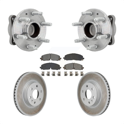 Hub Bearing Coat Brake Rotor Pad Front Kit For Chevrolet Colorado GMC Canyon RWD