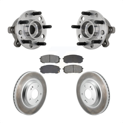 Hub Bearing Assembly Coated Brake Rotor Pads Front Kit For Hyundai Sonata Kia K5