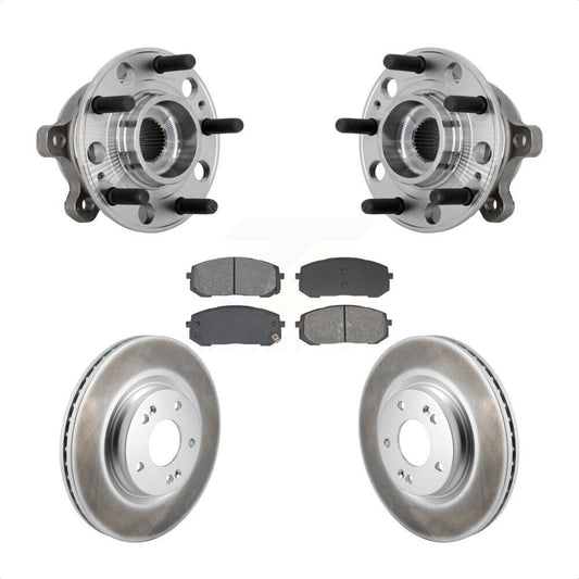Hub Bearing Assembly Coated Brake Rotor Pads Front Kit For Hyundai Sonata Kia K5