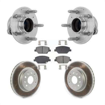 Hub Bearing Assembly Coated Disc Brake Rotor Pads Front Kit For Chevrolet Camaro