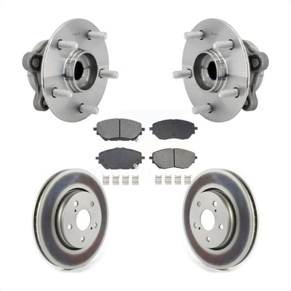 Hub Bearing Assembly Coated Disc Brake Rotors And Pads Front Kit For Toyota C-HR