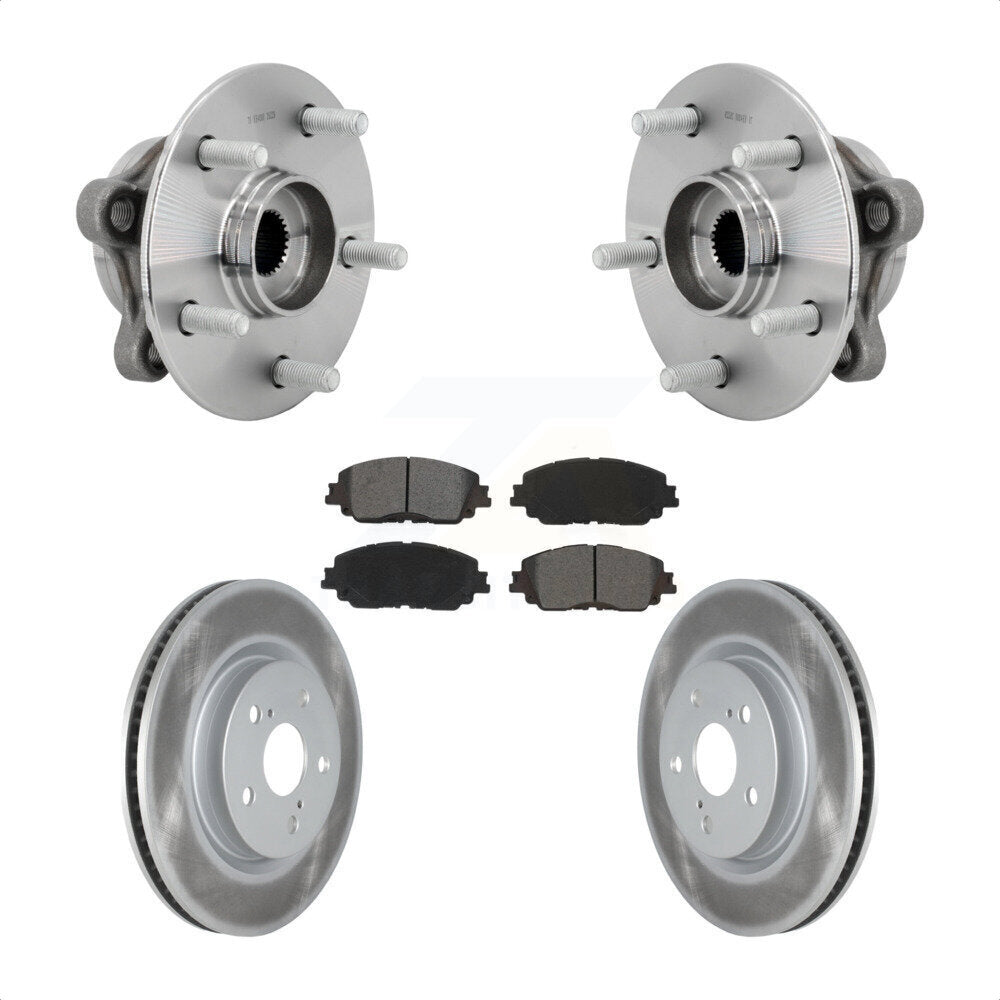 Hub Bearing Coated Brake Rotor Pads Front Kit For Toyota C-HR Lexus UX250h UX200