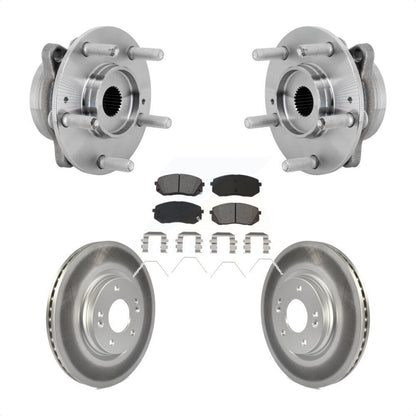 Hub Bearing Assembly Coat Brake Rotor Pads Front Kit For Hyundai Kona Kia Seltos