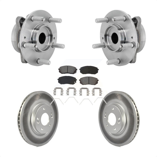 Hub Bearing Assembly Coat Brake Rotor Pads Front Kit For Hyundai Kona Kia Seltos