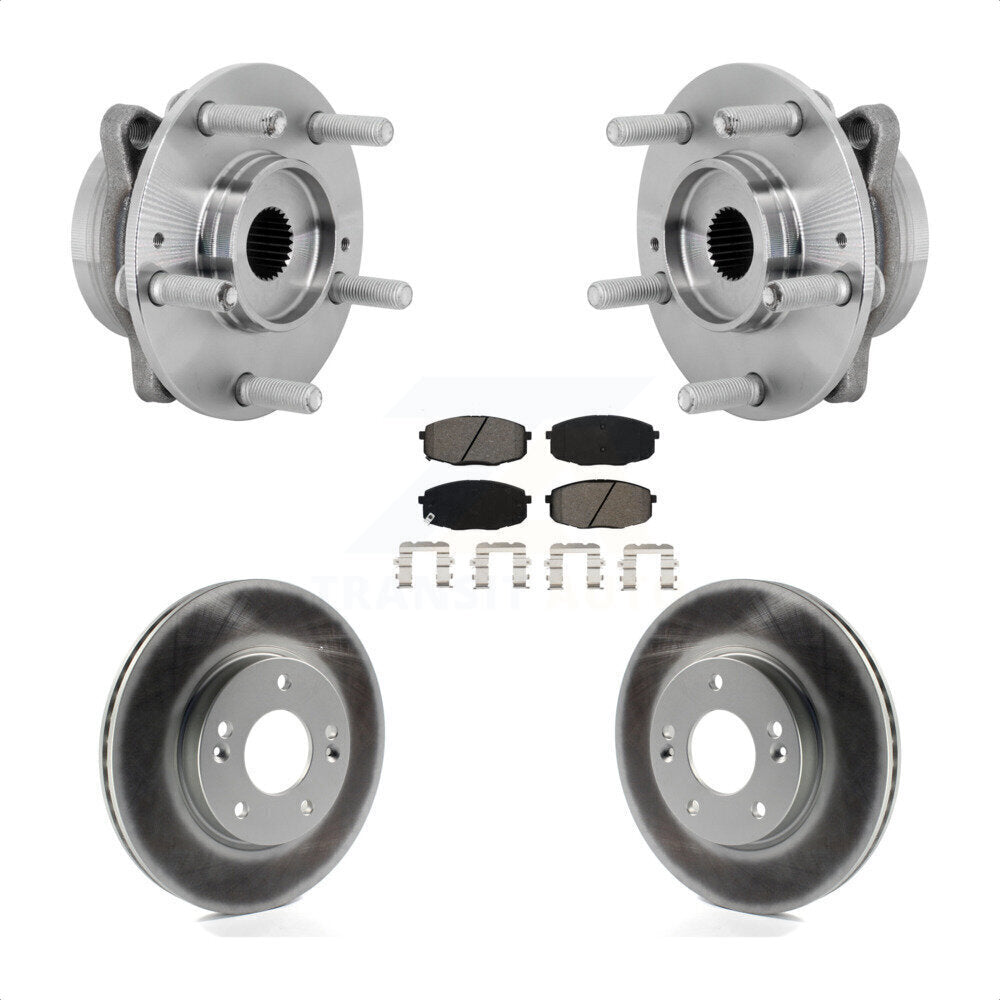 Hub Bearing Assembly Coat Brake Rotor Pads Front Kit For Hyundai Kona Kia Seltos