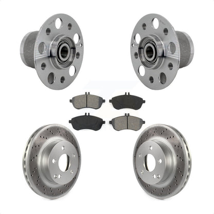 Hub Bearing Assembly Coat Brake Rotor Pads Front Kit For Mercedes-Benz C300 C250
