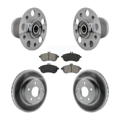 Hub Bearing Assembly Coat Brake Rotor Pads Front Kit For Mercedes-Benz C300 C250