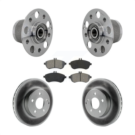 Hub Bearing Assembly Coat Brake Rotor Pads Front Kit For Mercedes-Benz C300 C250