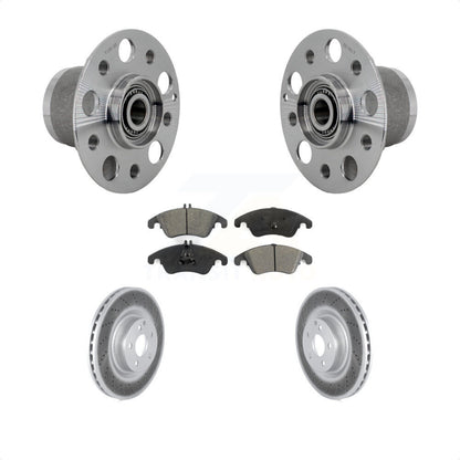 Hub Bearing Assembly Coat Brake Rotor Pads Front Kit For Mercedes-Benz C250 E550