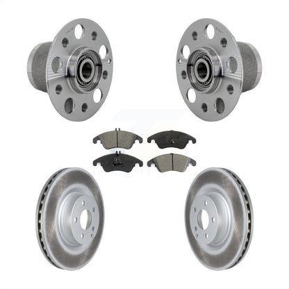 Hub Bearing Assembly Coat Brake Rotor Pads Front Kit For Mercedes-Benz C250 E550