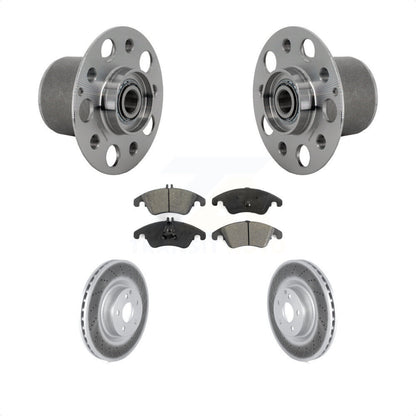 Hub Bearing Assembly Coat Brake Rotor Pads Front Kit For Mercedes-Benz E400 E550