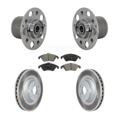Hub Bearing Assembly Coat Brake Rotor Pads Front Kit For Mercedes-Benz E400 E550