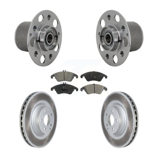 Hub Bearing Assembly Coat Brake Rotor Pads Front Kit For Mercedes-Benz E400 E550
