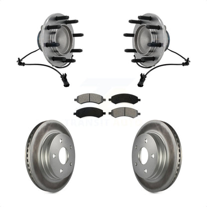 Hub Bearing Coat Brake Rotor Pads Front Kit For Dodge Ram 1500 With 8 Lug Wheels