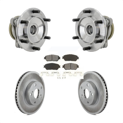Hub Bearing Coat Brake Rotor Pad Front Kit For Toyota Tacoma Pre Runner with RWD