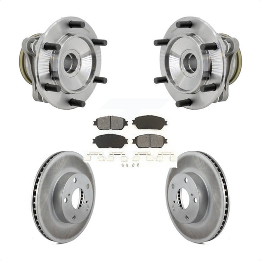 Hub Bearing Coat Brake Rotor Pad Front Kit For Toyota Tacoma Pre Runner with RWD