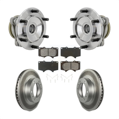 Hub Bearing Coat Brake Rotor Pads Front Kit For Toyota Tacoma 4Runner FJ Cruiser