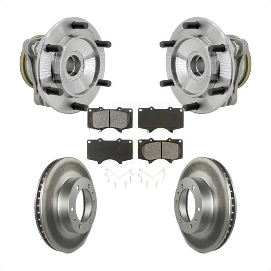 Hub Bearing Coat Brake Rotor Pads Front Kit For Toyota Tacoma 4Runner FJ Cruiser