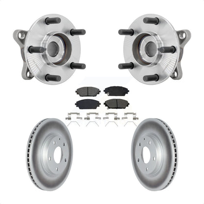 Hub Bearing Assembly Coated Brake Rotor Pads Front Kit For 2020-2022 Mazda CX-30