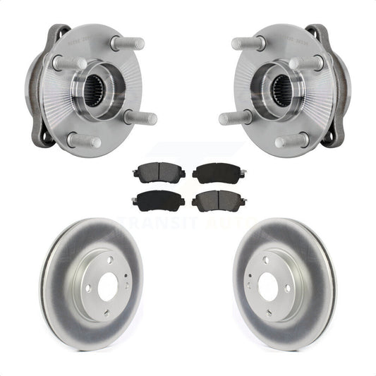 Hub Bearing Assembly Coated Brake Rotor Pads Front Kit For Toyota Yaris iA Scion