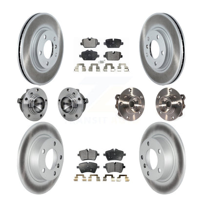Hub Bearing Coated Brake Rotor Pad Front Rear Kit (10Pc) For Mini Cooper Paceman