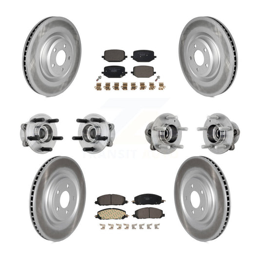 Hub Bearing Coat Brake Rotor Pads Front Rear Kit (10Pc) For Lincoln Aviator Ford