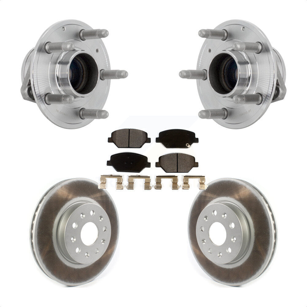 Hub Bearing Assembly Coated Disc Brake Rotor Pads Front Kit For Chevrolet Camaro