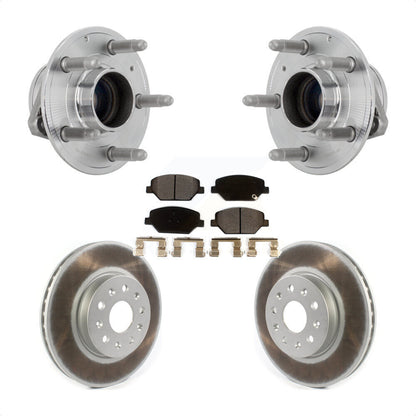 Hub Bearing Assembly Coated Disc Brake Rotor Pads Front Kit For Chevrolet Camaro