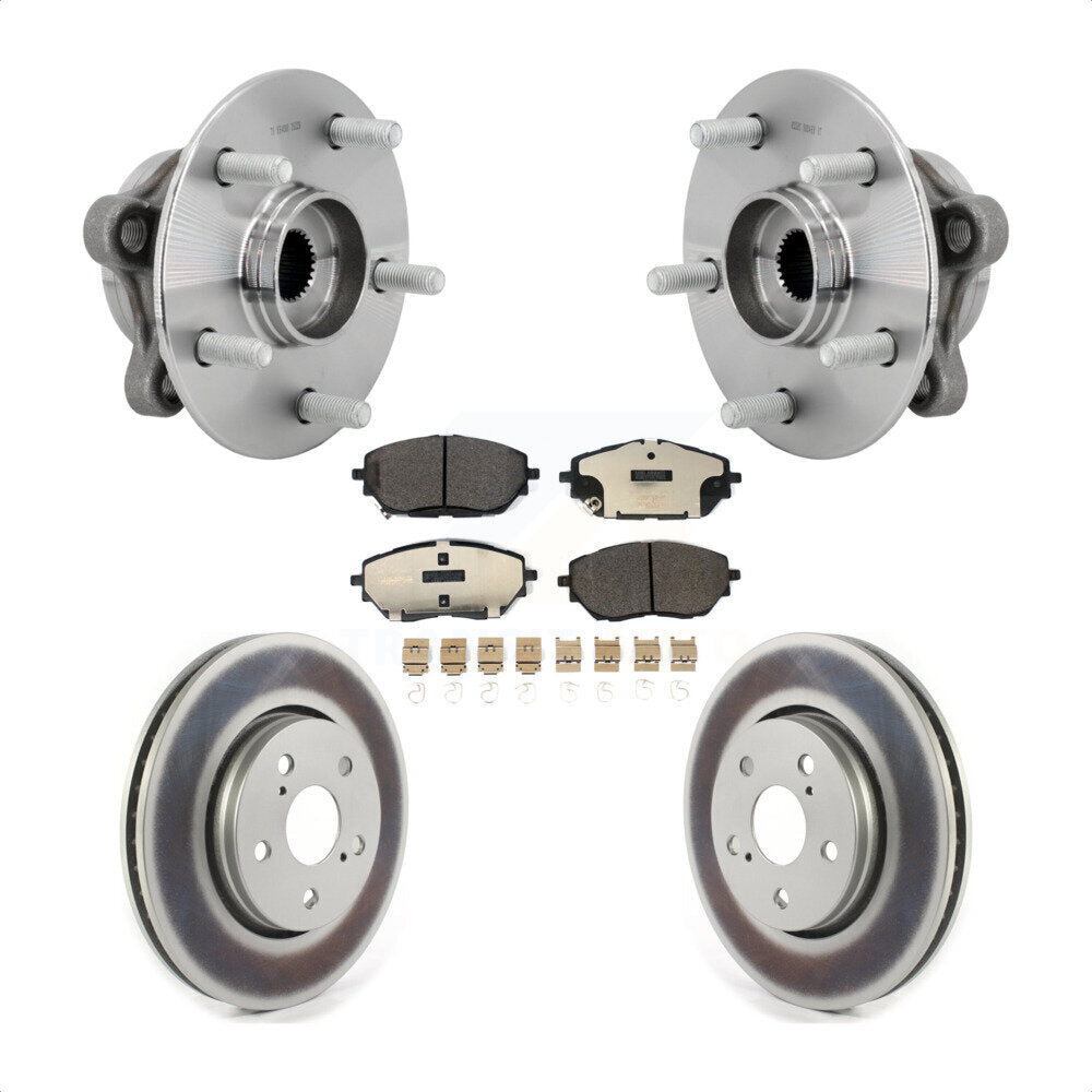 Hub Bearing Assembly Coated Disc Brake Rotors And Pads Front Kit For Toyota C-HR