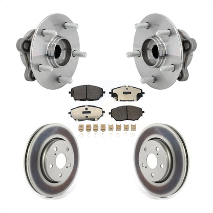 Hub Bearing Assembly Coated Disc Brake Rotors And Pads Front Kit For Toyota C-HR