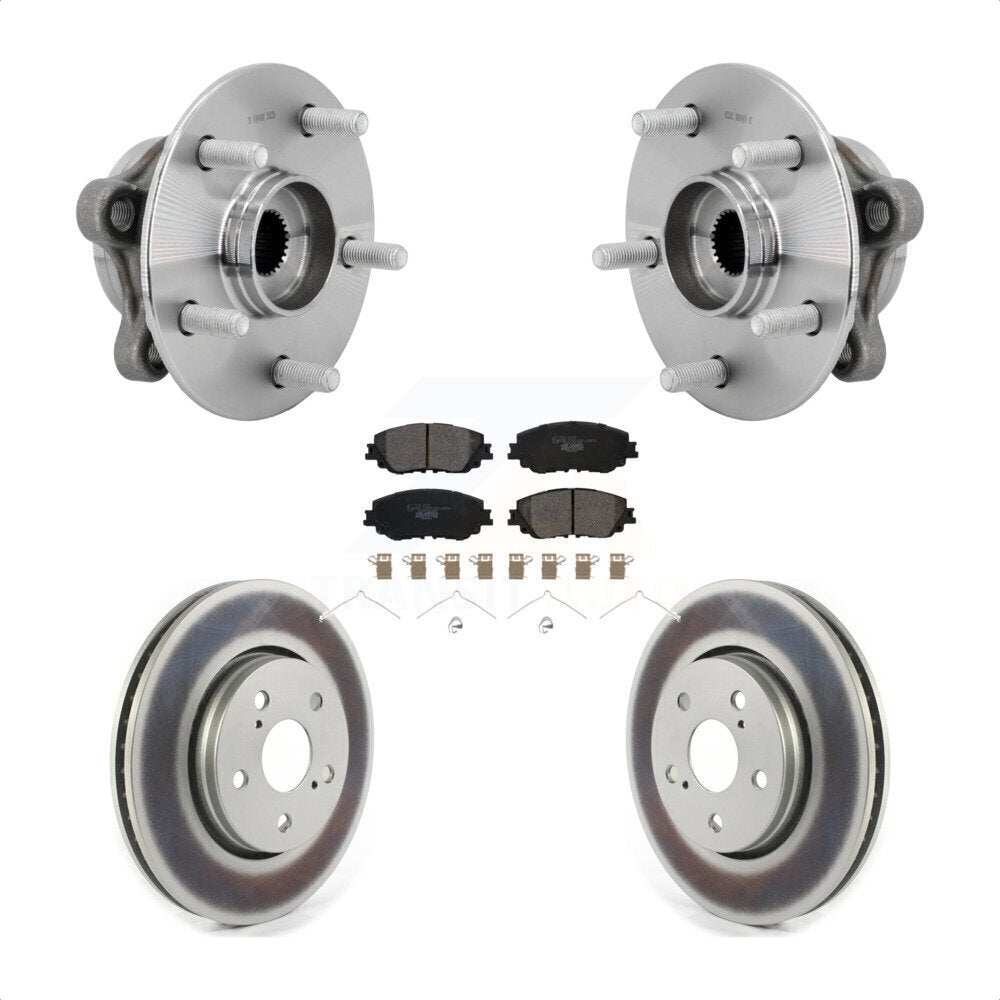 Hub Bearing Assembly Coated Disc Brake Rotors And Pads Front Kit For Toyota C-HR