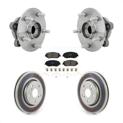 Hub Bearing Assembly Coated Disc Brake Rotors And Pads Front Kit For Toyota C-HR