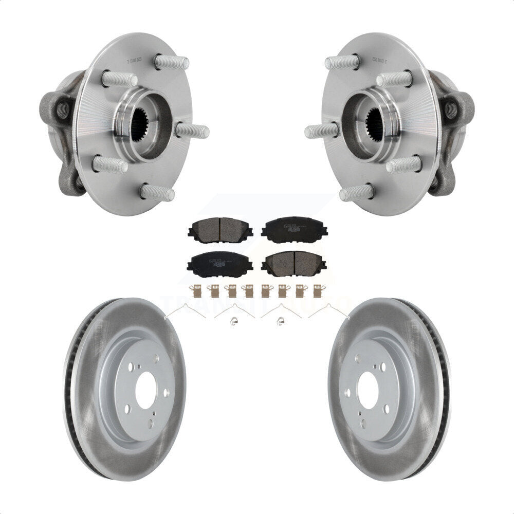 Hub Bearing Coated Brake Rotor Pads Front Kit For Toyota C-HR Lexus UX250h UX200