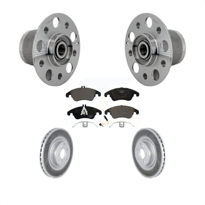 Hub Bearing Assembly Coat Brake Rotor Pads Front Kit For Mercedes-Benz C250 E550