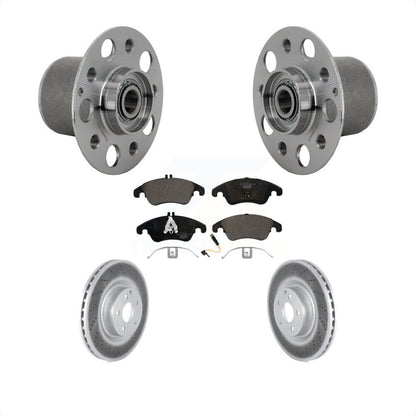 Hub Bearing Assembly Coat Brake Rotor Pads Front Kit For Mercedes-Benz E400 E550