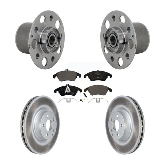 Hub Bearing Assembly Coat Brake Rotor Pads Front Kit For Mercedes-Benz E400 E550