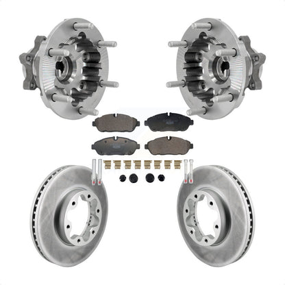 Hub Bearing Coat Brake Rotor Pads Front Kit For Ford Transit-250 Transit-350 AWD