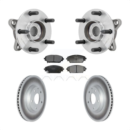 Hub Bearing Assembly Coated Brake Rotor Pads Front Kit For 2020-2022 Mazda CX-30