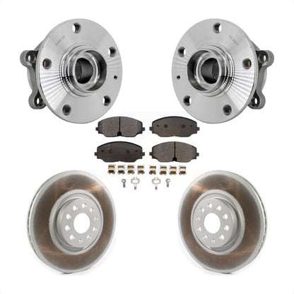 Hub Bearing Coated Brake Rotor & Pads Front Kit For Volkswagen Atlas Cross Sport