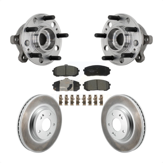 Hub Bearing Assembly Coated Brake Rotor Pads Front Kit For Hyundai Sonata Kia K5