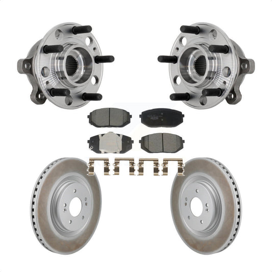 Hub Bearing Assembly Coated Brake Rotor Pads Front Kit For Hyundai Sonata Kia K5