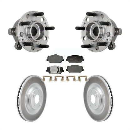 Hub Bearing Assembly Coated Brake Rotor And Pad Front Kit For Hyundai Veloster N
