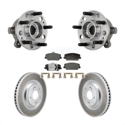Hub Bearing Assembly Coated Brake Rotor And Pad Front Kit For Hyundai Veloster N
