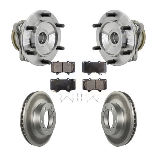 Hub Bearing Coat Brake Rotor Pads Front Kit For Toyota Tacoma 4Runner FJ Cruiser