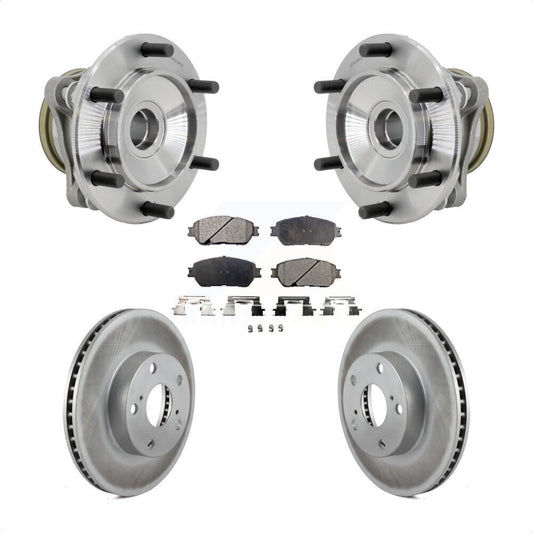 Hub Bearing Coat Brake Rotor Pad Front Kit For Toyota Tacoma Pre Runner with RWD