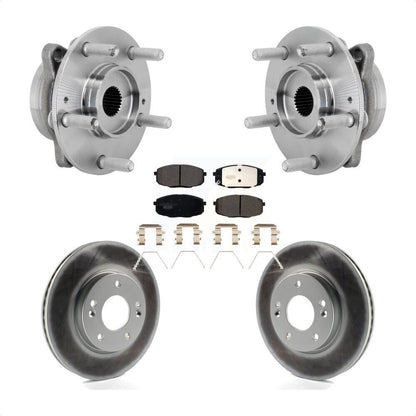 Hub Bearing Assembly Coat Brake Rotor Pads Front Kit For Hyundai Kona Kia Seltos